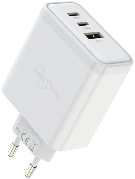 Зарядное устройство сетевое Stellarway USB-A/2С 65W PD, белый 92838610
