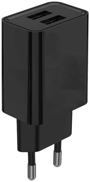 Зарядное устройство сетевое Stellarway USB-A/A 2,1A, черный 92838623