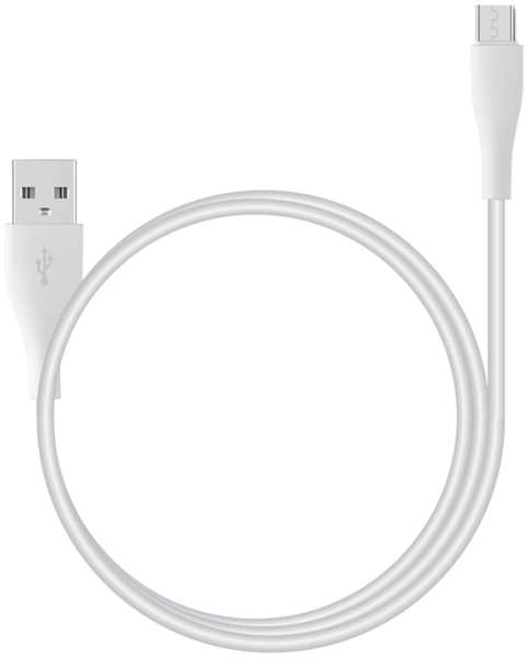 Кабель Stellarway USB A/Micro USB, 2,4А, 1м, нейлоновый, белый 92838646