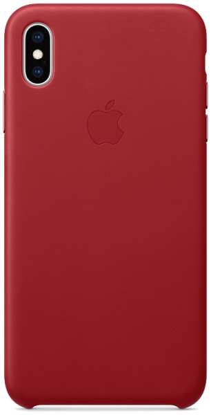 Чехол-крышка Apple для iPhone XS Max, кожа, красный (MRWQ2) 92840209