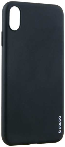 Чехол-крышка Deppa Gel Color Case для iPhone XS, полиуретан, черный 92840934
