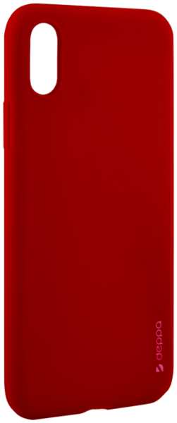 Чехол-крышка Deppa Gel Color Case для iPhone XR, полиуретан, красный 92840989
