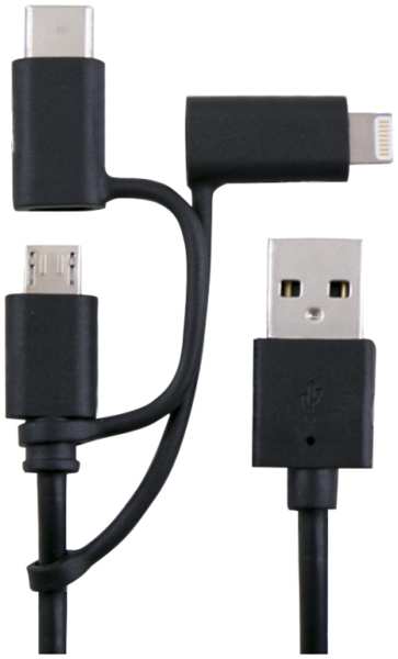 Кабель Bron USB-Lightning/microUSB/Type-C 92848561