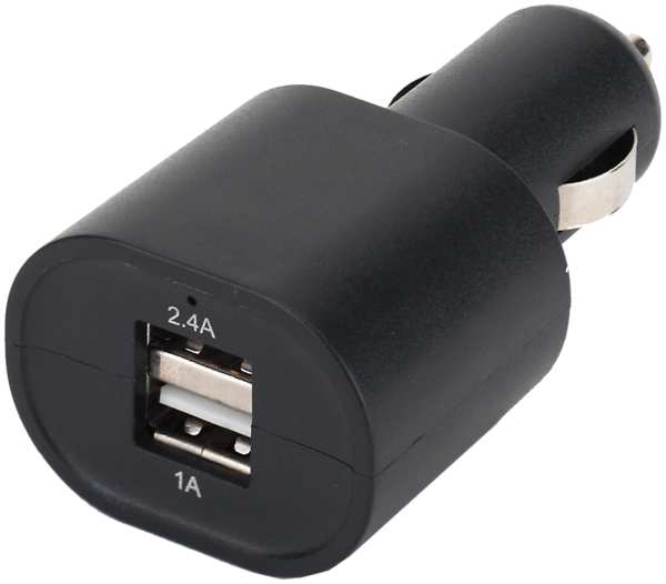 Зарядное устройство автомобильное Bron USB 3.4A 2xUSB (1x2.4A, 1x1A), черное 92848732