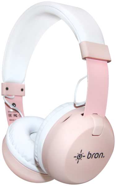 Bluetooth-гарнитура Bron HDW10, розовая 92860505