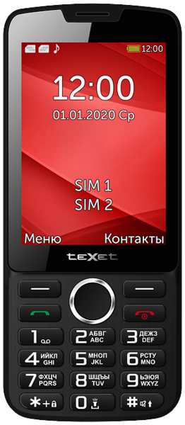Телефон Texet TM-308 Черно-красный 92863769