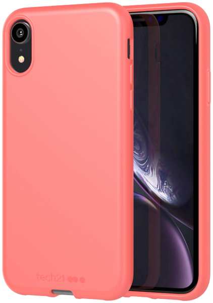 Чехол-крышка Tech21 Studio Colour для iPhone XR, полиуретан, коралловый 92866208
