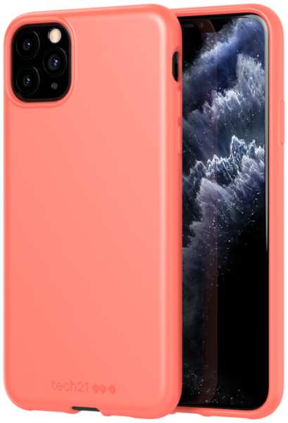 Чехол-крышка Tech21 Studio Colour для iPhone 11 Pro Max, полиуретан, коралловый 92866221