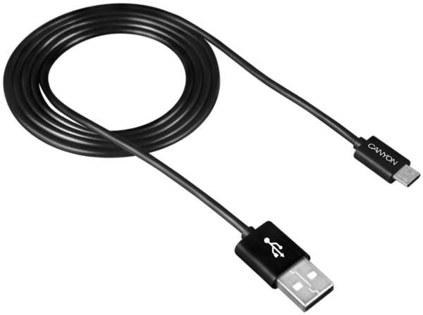 Кабель Canyon Micro-USB CNE-USBM1B, черный 92870714