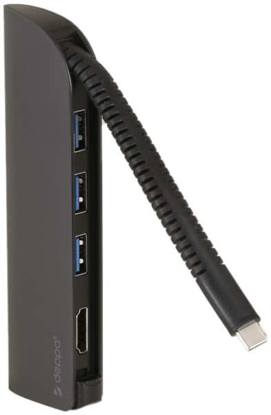 Переходник Deppa USB-C 5в1, графит 92879713