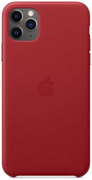 Чехол-крышка Apple для iPhone 11 Pro Max, кожа, красный (MX0F2) 92883622