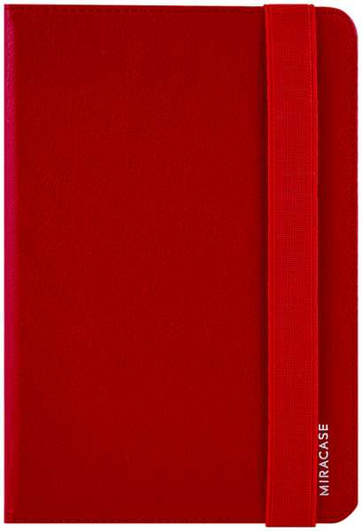 Чехол-книжка Miracase для планшета 8707 универсальный 7-8'', кожзам, красный 92889803
