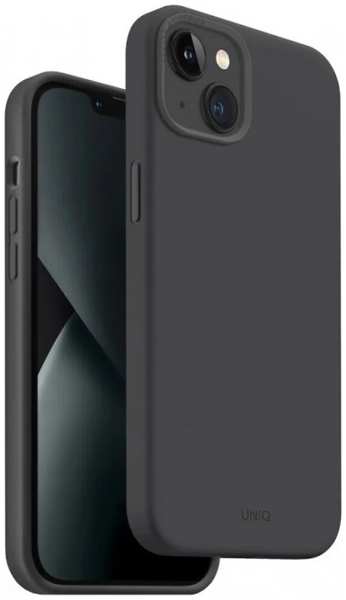 Чехол-крышка Uniq MagSafe LINO для iPhone 14, силикон, серый 92891264