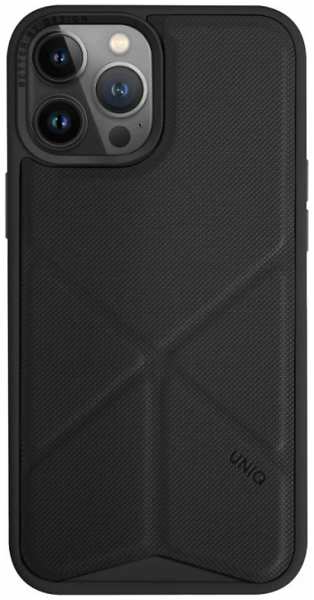 Чехол-крышка Uniq MagSafe Transforma для iPhone 14 Pro, экокожа, черный 92891269