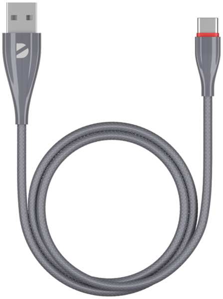 Кабель Deppa USB Type-A - USB Type-C, серый (1 метр) 92892405
