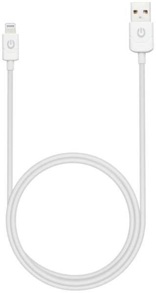 Кабель Gerffins USB-A - Lightning, 2,4A, 2м., белый