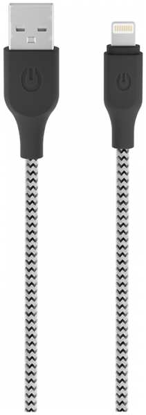 Кабель Gerffins USB-A - Lightning, 1м., черно-белый