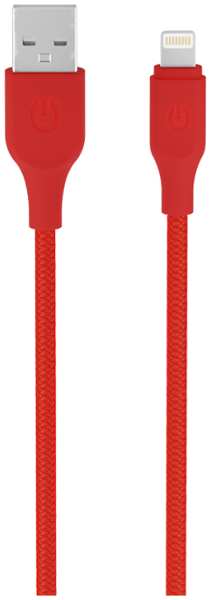 Кабель Gerffins USB-A - Lightning, 1м., красный 92892968