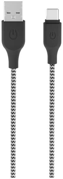 Кабель Gerffins USB-A - Type-C, 1м., черно-белый 92892970