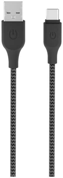 Кабель Gerffins USB-A - Type-C, 1м., черно-серый 92892973