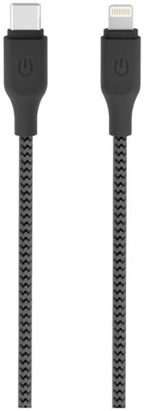 Кабель Gerffins USB-C - Lightning, 1м., черно-серый