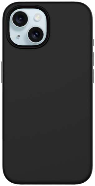 Чехол-крышка Stellarway Case with MagSafe для Apple iPhone 15 Plus, силикон, черный 92893161
