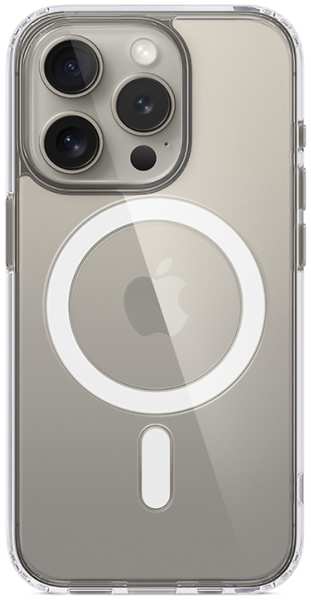 Чехол-крышка Stellarway Case with MagSafe для Apple iPhone 15 Pro, силикон, прозрачный 92893164