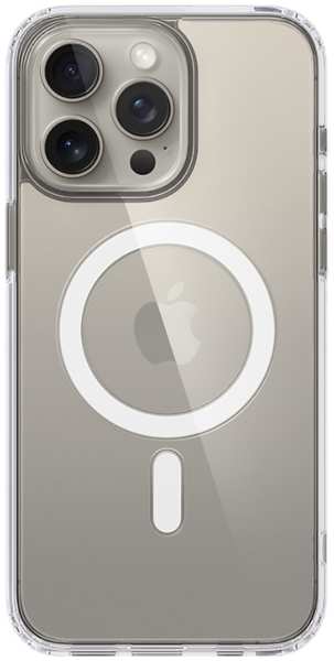 Чехол-крышка Stellarway Case with MagSafe для Apple iPhone 15 Pro Max, силикон, прозрачный 92893168