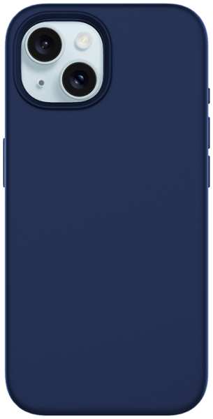 Чехол-крышка Stellarway Case with MagSafe для Apple iPhone 15, силикон, синий 92893174