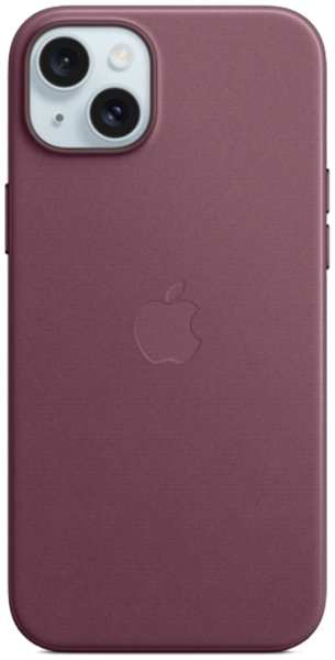Чехол-крышка Apple with MagSafe для Apple iPhone 15 Plus, кожзам, бордовый 92893508