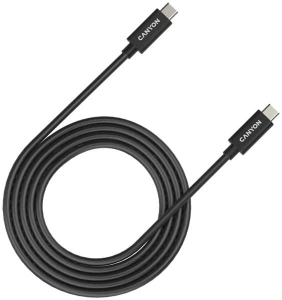Кабель Canyon USB-C/C, 240W, 5A, 2м, черный (CNS-USBC42B) 92893581