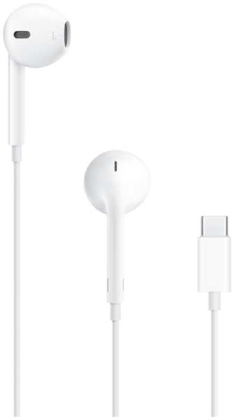 Проводная гарнитура Apple EarPods с разъёмом Type-C, белая (MTJY3) 92893592