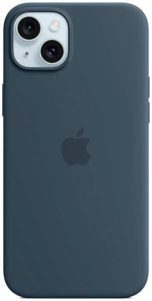 Чехол-крышка Apple Silicone Case with MagSafe для Apple iPhone 15 Plus, силикон, синий (MT123ZM/A) 92893635