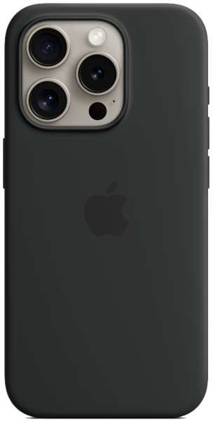 Чехол-крышка Apple Silicone Case with MagSafe для Apple iPhone 15 Pro, силикон, черный (MT1A3ZM/A) 92893650
