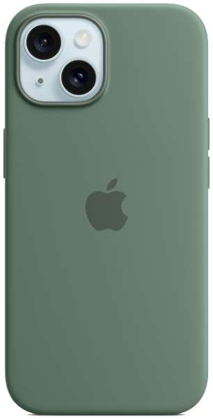 Чехол-крышка Apple Silicone Case with MagSafe для Apple iPhone 15, силикон, хакки (MT0X3ZM/A) 92893685