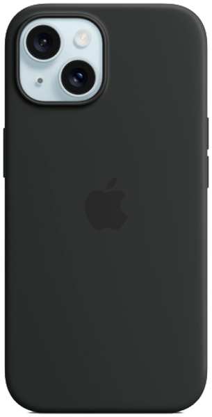 Чехол-крышка Apple Silicone Case with MagSafe для Apple iPhone 15, силикон, черный (MT0J3ZM/A) 92893686