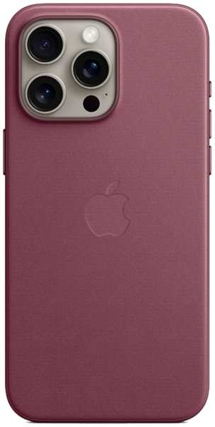 Чехол-крышка Apple FineWoven Case with MagSafe для Apple iPhone 15 Pro Max, бордовый (MT4X3) 92893721