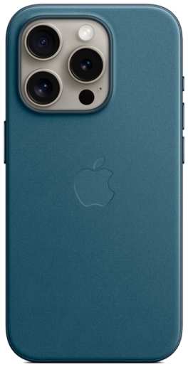 Чехол-крышка Apple FineWoven Case with MagSafe для Apple iPhone 15 Pro, ткань, синий (MT4Q3) 92893724