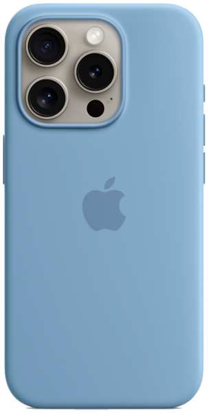 Чехол-крышка Apple Silicone Case with MagSafe для Apple iPhone 15 Pro, силикон, голубой (MT1L3ZM/A) 92893742