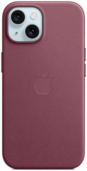 Чехол-крышка Apple FineWoven Case with MagSafe для Apple iPhone 15, бордовый (MT3E3) 92893769