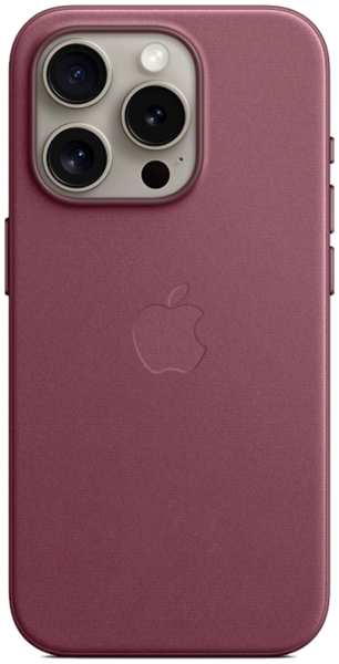 Чехол-крышка Apple FineWoven Case with MagSafe для Apple iPhone 15 Pro, ткань, бордовый (MT4L3) 92893775
