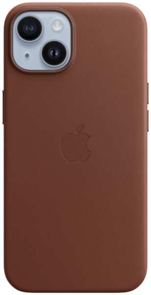 Чехол-крышка Apple MagSafe для iPhone 14, кожа, коричневый (MPP73) 92894498