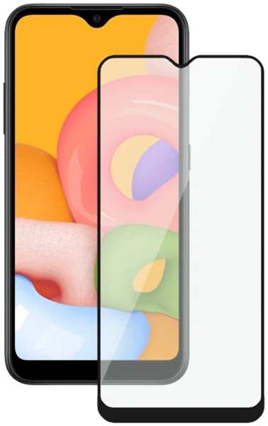 Защитное стекло Gresso для Samsung Galaxy A05s 2.5D Full Glue (черная рамка) 92895685