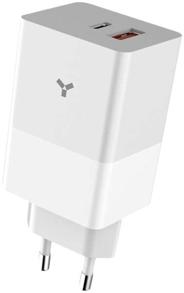 Зарядное устройство сетевое Accesstyle Crocus USB-C/A 65w, белое (65WCA) (GaN)