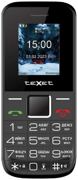 Телефон Texet TM-206 Черный 92899193