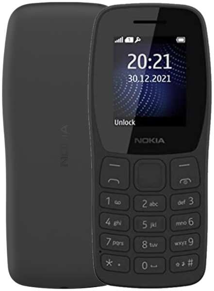 Телефон Nokia 105 (2022) Dual SIM Черный 92899528