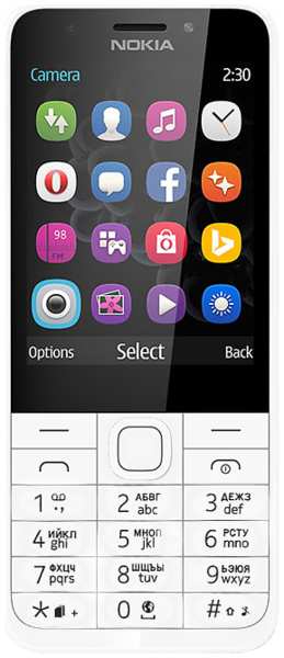 Телефон Nokia 230 Dual Sim Бело-серебристый EAC 92899564
