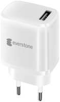 Зарядное устройство сетевое Everstone EV-AC-USBA10 USB 2A, белое