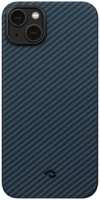 Чехол-крышка Pitaka для iPhone 14, кевлар, черно-синий