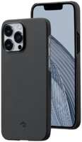 Чехол-крышка Pitaka для iPhone 14 Pro Max (KI1401PMA), кевлар, черно-серый (узкое плетение)